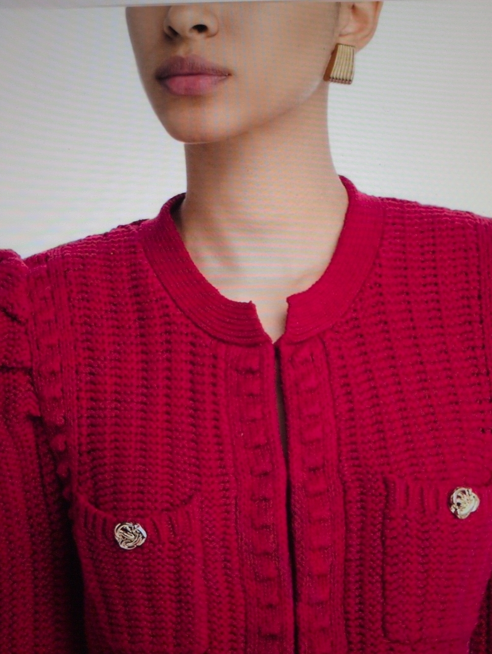 L'Agence Cropped Delli Cardigan - Picture 4 of 13